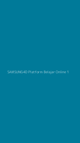 Tampilan Antarmuka Aplikasi Samsung4d Platform Belajar Online - 1
