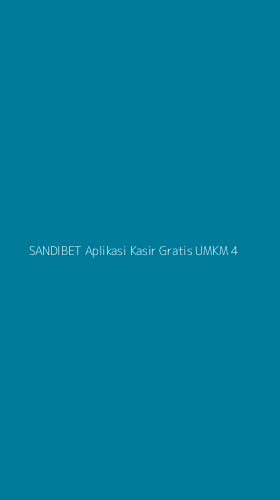 Tampilan Antarmuka Aplikasi Sandibet Aplikasi Kasir Gratis Umkm - 4
