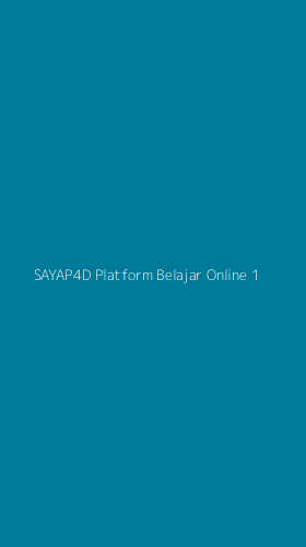 Tampilan Antarmuka Aplikasi Sayap4d Platform Belajar Online - 1