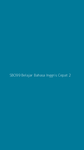 Tampilan Antarmuka Aplikasi Sbo99 Belajar Bahasa Inggris Cepat - 2