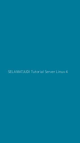 Tampilan Antarmuka Aplikasi Selamatjudi Tutorial Server Linux - 4