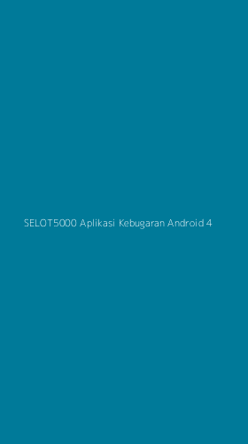 Tampilan Antarmuka Aplikasi Selot5000 Aplikasi Kebugaran Android - 4