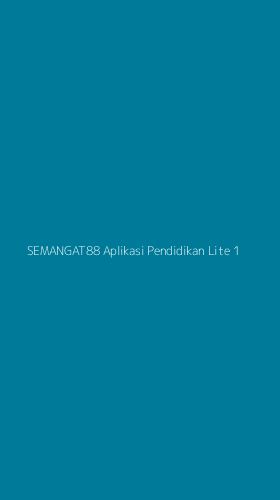 Tampilan Antarmuka Aplikasi Semangat88 Aplikasi Pendidikan Lite - 1