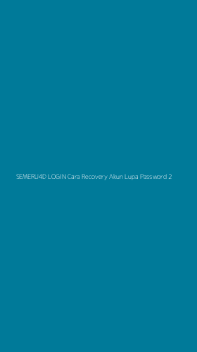 Tampilan Antarmuka Aplikasi Semeru4d Login Cara Recovery Akun Lupa Password - 2