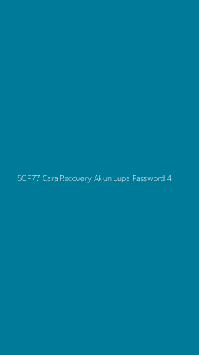 Tampilan Antarmuka Aplikasi Sgp77 Cara Recovery Akun Lupa Password - 4