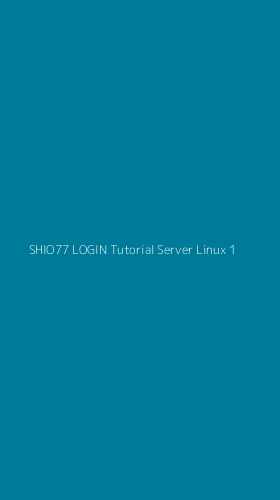Tampilan Antarmuka Aplikasi Shio77 Login Tutorial Server Linux - 1