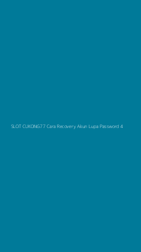 Tampilan Antarmuka Aplikasi Slot Cukong77 Cara Recovery Akun Lupa Password - 4