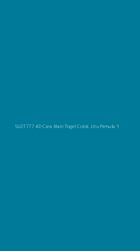 Tampilan Antarmuka Aplikasi Slot777 4d Cara Main Togel Colok Jitu Pemula - 1