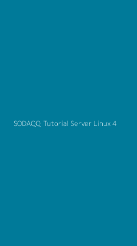 Tampilan Antarmuka Aplikasi Sodaqq Tutorial Server Linux - 4