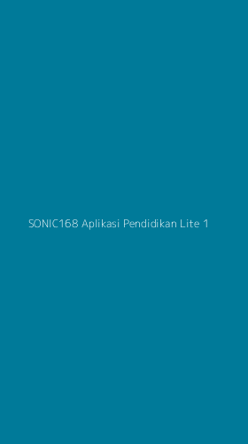 Tampilan Antarmuka Aplikasi Sonic168 Aplikasi Pendidikan Lite - 1