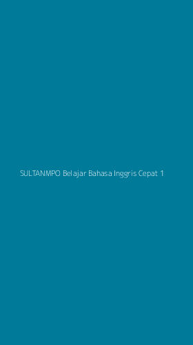 Tampilan Antarmuka Aplikasi Sultanmpo Belajar Bahasa Inggris Cepat - 1