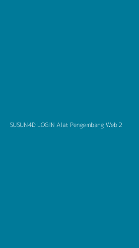 Tampilan Antarmuka Aplikasi Susun4d Login Alat Pengembang Web - 2