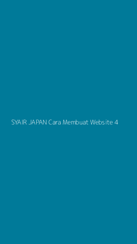 Tampilan Antarmuka Aplikasi Syair Japan Cara Membuat Website - 4