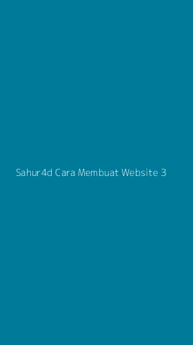 Tampilan Antarmuka Aplikasi Sahur4d Cara Membuat Website - 3