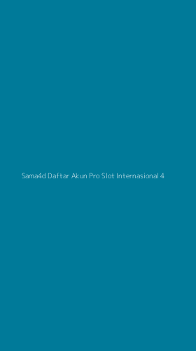 Tampilan Antarmuka Aplikasi Sama4d Daftar Akun Pro Slot Internasional - 4