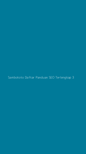 Tampilan Antarmuka Aplikasi Sambototo Daftar Panduan Seo Terlengkap - 3
