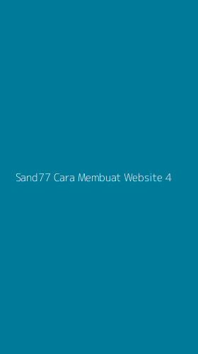 Tampilan Antarmuka Aplikasi Sand77 Cara Membuat Website - 4