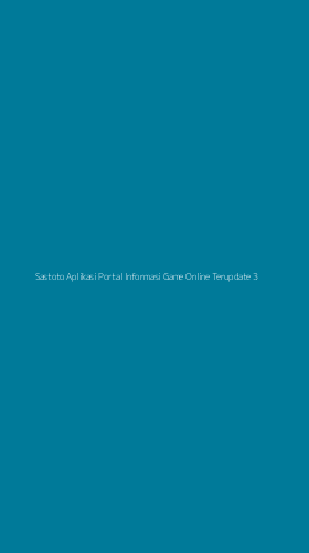 Tampilan Antarmuka Aplikasi Sastoto Aplikasi Portal Informasi Game Online Terupdate - 3