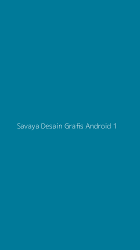 Tampilan Antarmuka Aplikasi Savaya Desain Grafis Android - 1