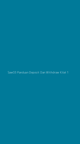 Tampilan Antarmuka Aplikasi Saw03 Panduan Deposit Dan Withdraw Kilat - 1