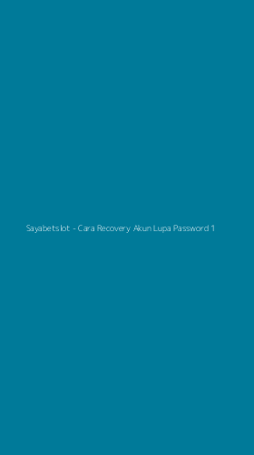 Tampilan Antarmuka Aplikasi Sayabetslot - Cara Recovery Akun Lupa Password - 1