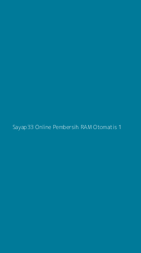 Tampilan Antarmuka Aplikasi Sayap33 Online Pembersih Ram Otomatis - 1