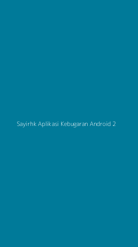 Tampilan Antarmuka Aplikasi Sayirhk Aplikasi Kebugaran Android - 2