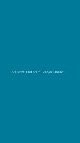 Tampilan Antarmuka Aplikasi Sbclive88 Platform Belajar Online - 1