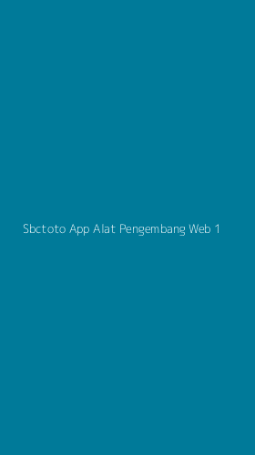 Tampilan Antarmuka Aplikasi Sbctoto App Alat Pengembang Web - 1