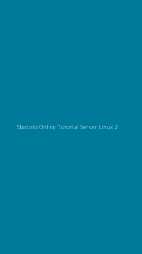 Tampilan Antarmuka Aplikasi Sbototo Online Tutorial Server Linux - 2