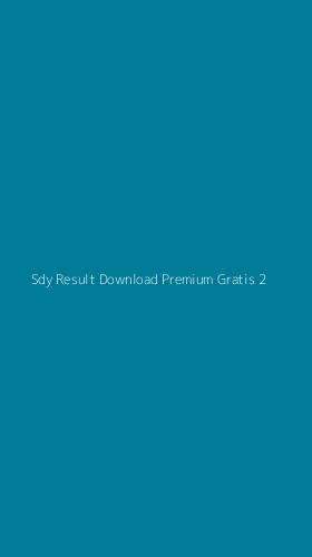 Tampilan Antarmuka Aplikasi Sdy Result Download Premium Gratis - 2