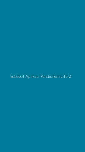 Tampilan Antarmuka Aplikasi Sebobet Aplikasi Pendidikan Lite - 2