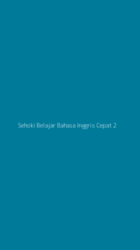 Tampilan Antarmuka Aplikasi Sehoki Belajar Bahasa Inggris Cepat - 2