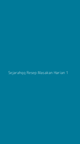 Tampilan Antarmuka Aplikasi Sejarahqq Resep Masakan Harian - 1