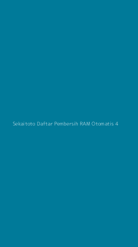 Tampilan Antarmuka Aplikasi Sekaitoto Daftar Pembersih Ram Otomatis - 4