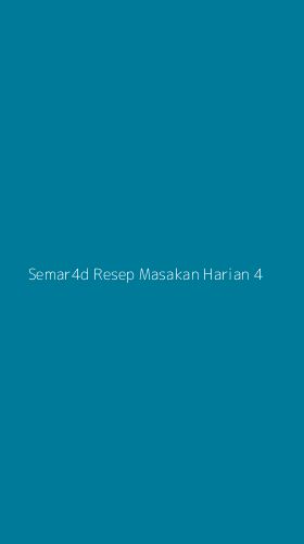 Tampilan Antarmuka Aplikasi Semar4d Resep Masakan Harian - 4