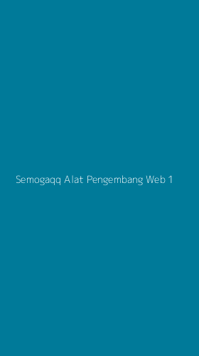 Tampilan Antarmuka Aplikasi Semogaqq Alat Pengembang Web - 1