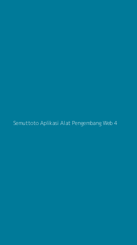 Tampilan Antarmuka Aplikasi Semuttoto Aplikasi Alat Pengembang Web - 4