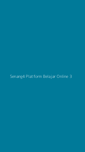 Tampilan Antarmuka Aplikasi Senang4 Platform Belajar Online - 3
