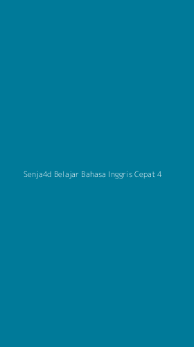 Tampilan Antarmuka Aplikasi Senja4d Belajar Bahasa Inggris Cepat - 4