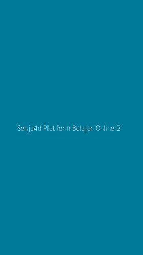 Tampilan Antarmuka Aplikasi Senja4d Platform Belajar Online - 2