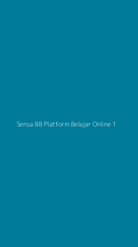 Tampilan Antarmuka Aplikasi Sensa 88 Platform Belajar Online - 1