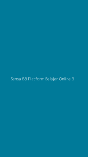 Tampilan Antarmuka Aplikasi Sensa 88 Platform Belajar Online - 3