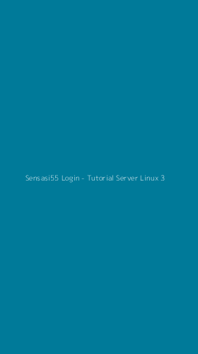 Tampilan Antarmuka Aplikasi Sensasi55 Login - Tutorial Server Linux - 3