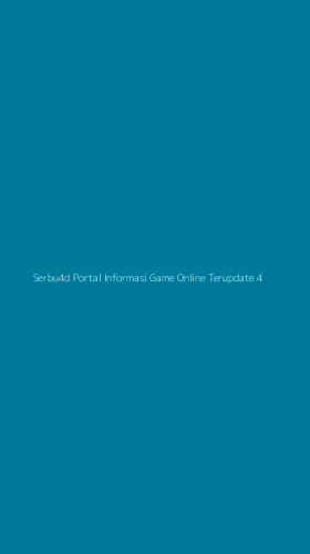 Tampilan Antarmuka Aplikasi Serbu4d Portal Informasi Game Online Terupdate - 4