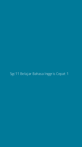 Tampilan Antarmuka Aplikasi Sgc11 Belajar Bahasa Inggris Cepat - 1