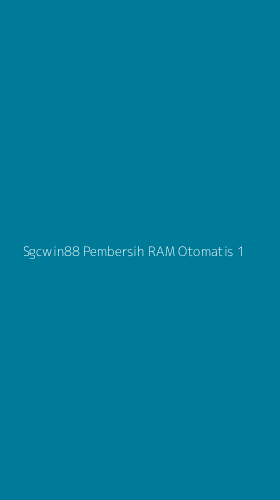 Tampilan Antarmuka Aplikasi Sgcwin88 Pembersih Ram Otomatis - 1