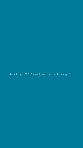 Tampilan Antarmuka Aplikasi Shio Togel 2012 Panduan Seo Terlengkap - 1