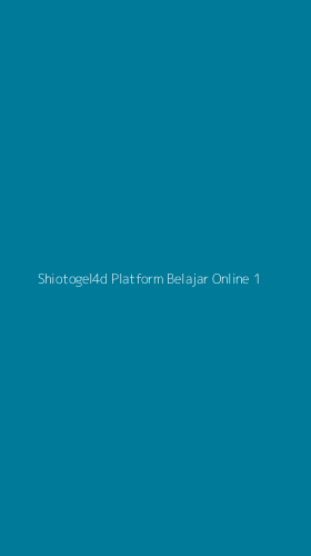 Tampilan Antarmuka Aplikasi Shiotogel4d Platform Belajar Online - 1