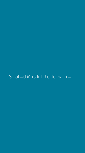 Tampilan Antarmuka Aplikasi Sidak4d Musik Lite Terbaru - 4